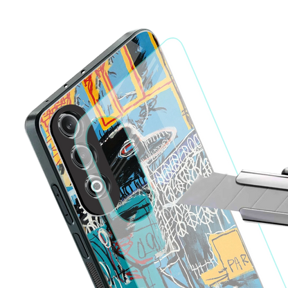Graffiti Glow stylish phone case for oneplus nord ce 4 | glossy glass and slim fit