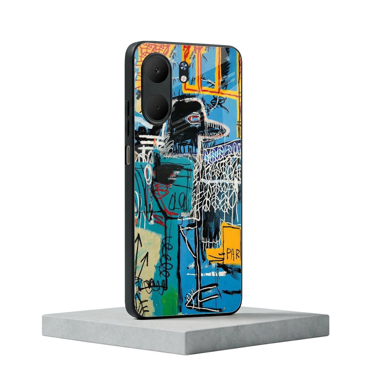 Graffiti Glow oppo a5x 5g mobile cover | shockproof glass phone case