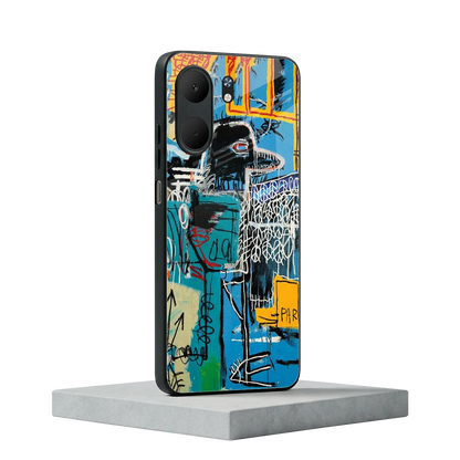 Graffiti Glow oppo a5x 5g mobile cover | shockproof glass phone case