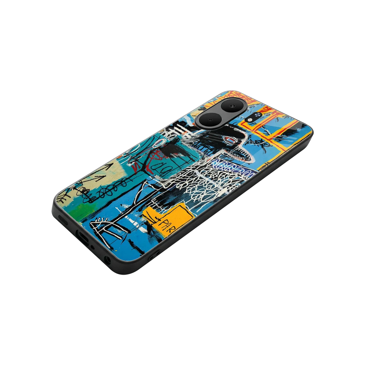 Graffiti Glow stylish phone case for oppo a5x 5g | glossy glass and slim fit