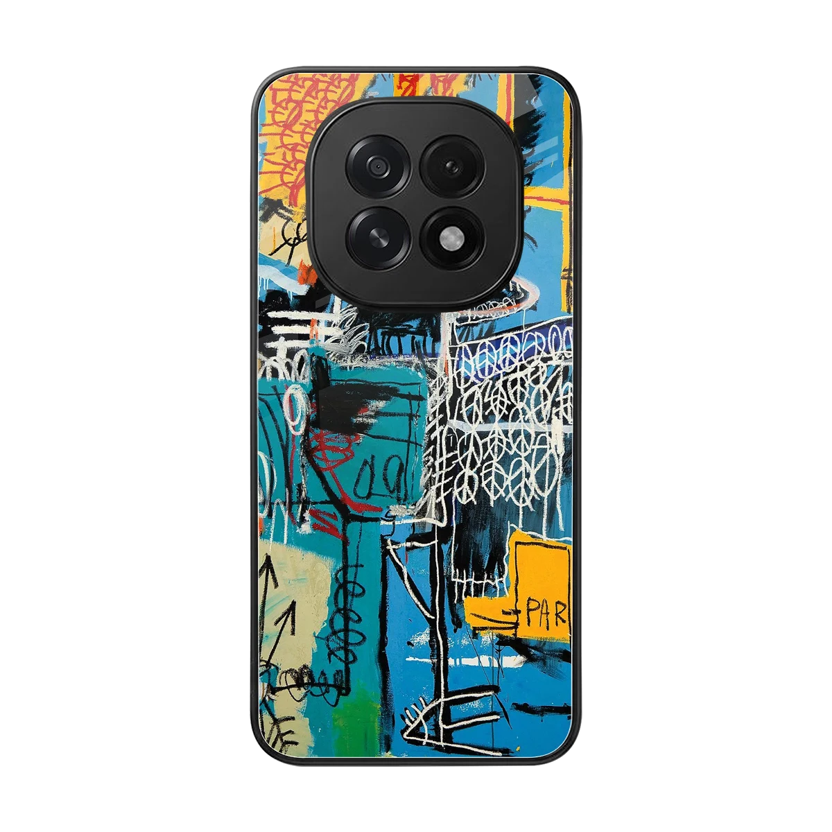 Graffiti Glow back phone cover | glass case for oppo f29 5g