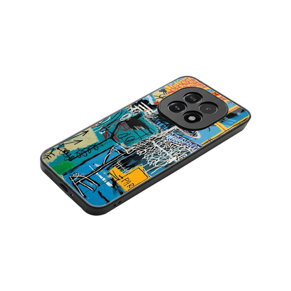 Graffiti Glow stylish phone case for oppo f29 5g | glossy glass and slim fit