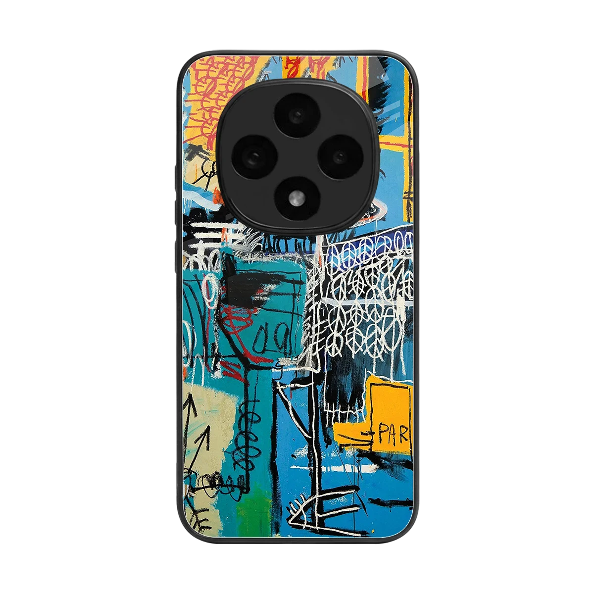 Graffiti Glow back phone cover | glass case for oppo f31 pro 5g