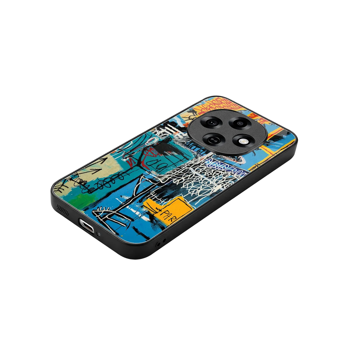 Graffiti Glow stylish phone case for oppo f31 pro 5g | glossy glass and slim fit