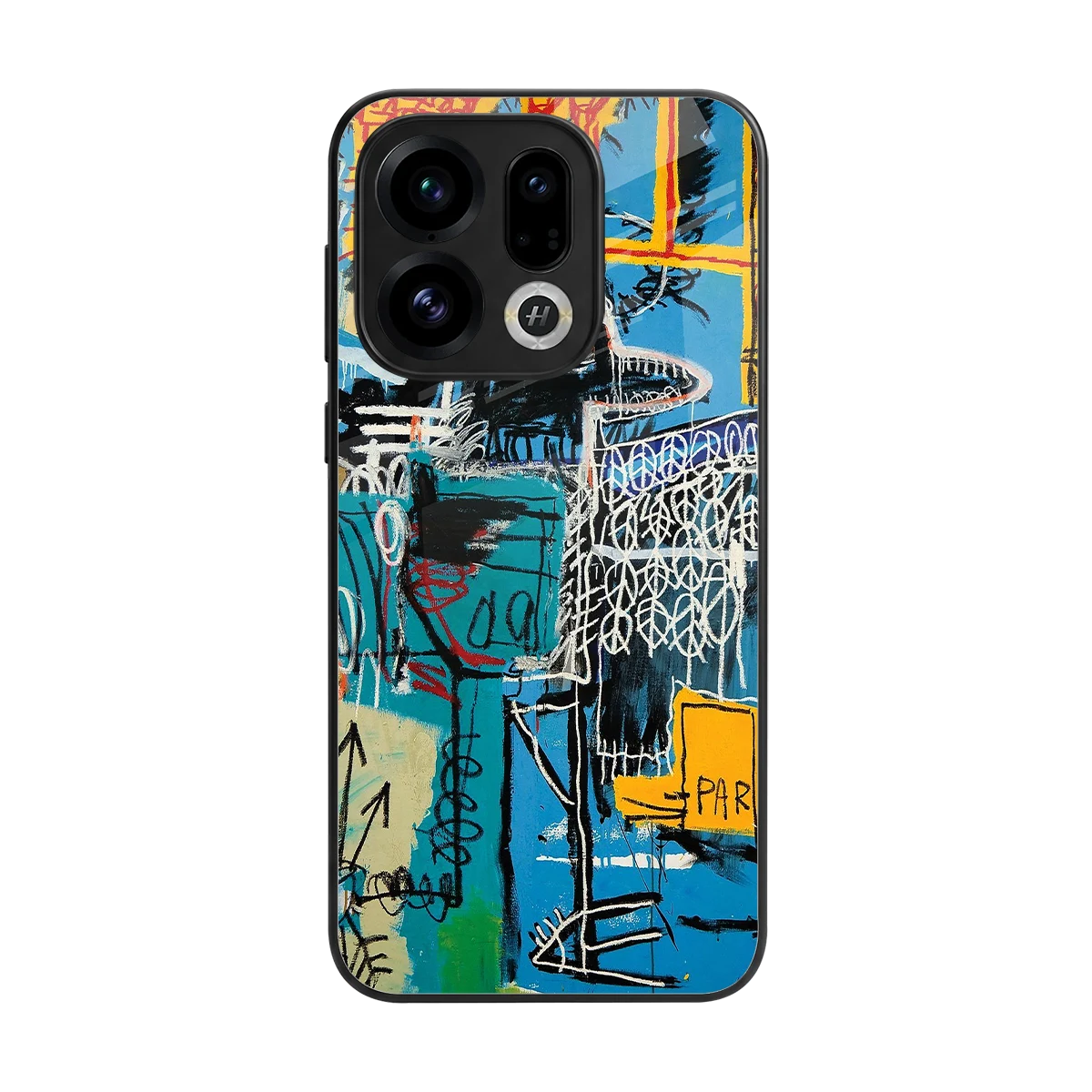 Graffiti Glow back phone cover | glass case for oppo find x9