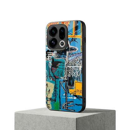Graffiti Glow oppo find x9 mobile cover | shockproof glass phone case