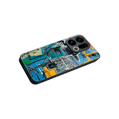 Graffiti Glow stylish phone case for oppo find x9 | glossy glass and slim fit