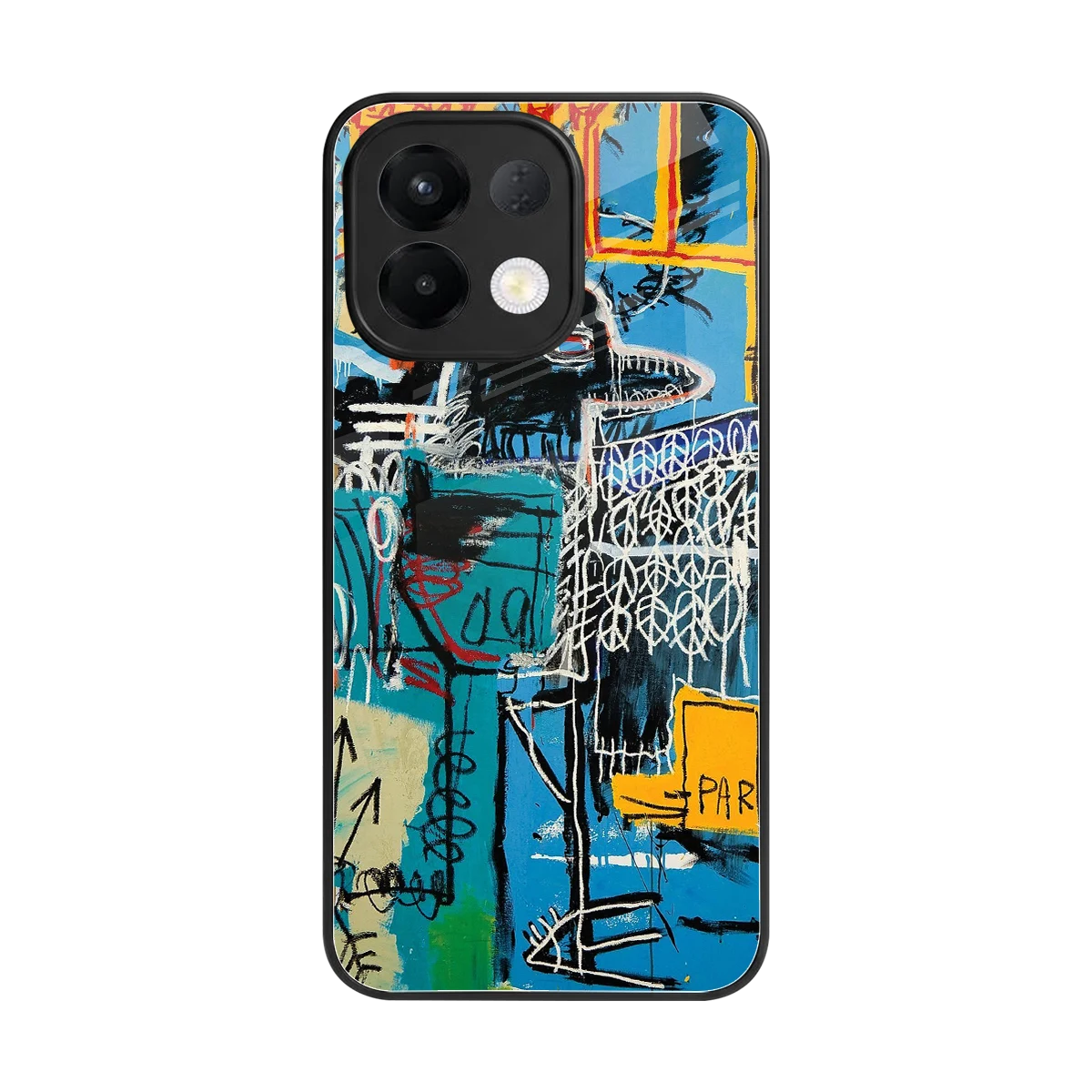 Graffiti Glow back phone cover | glass case for oppo k13 5g