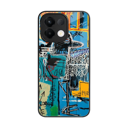 Graffiti Glow back phone cover | glass case for oppo k13 5g