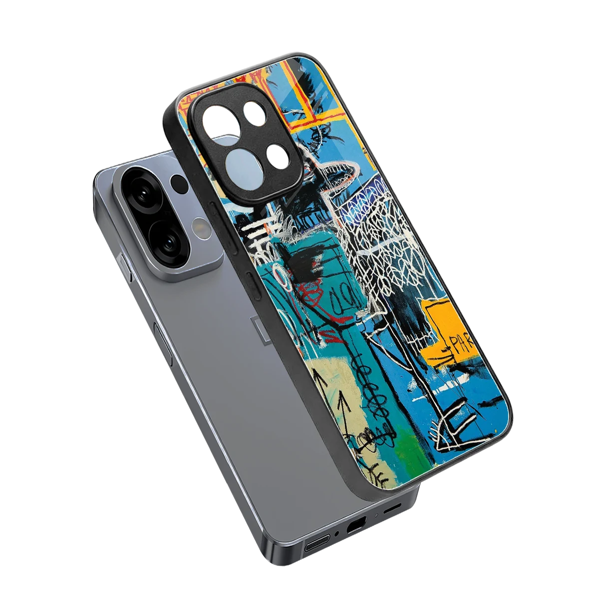 Graffiti Glow sleek oppo k13 5g cover with tempered glass back and TPU edges