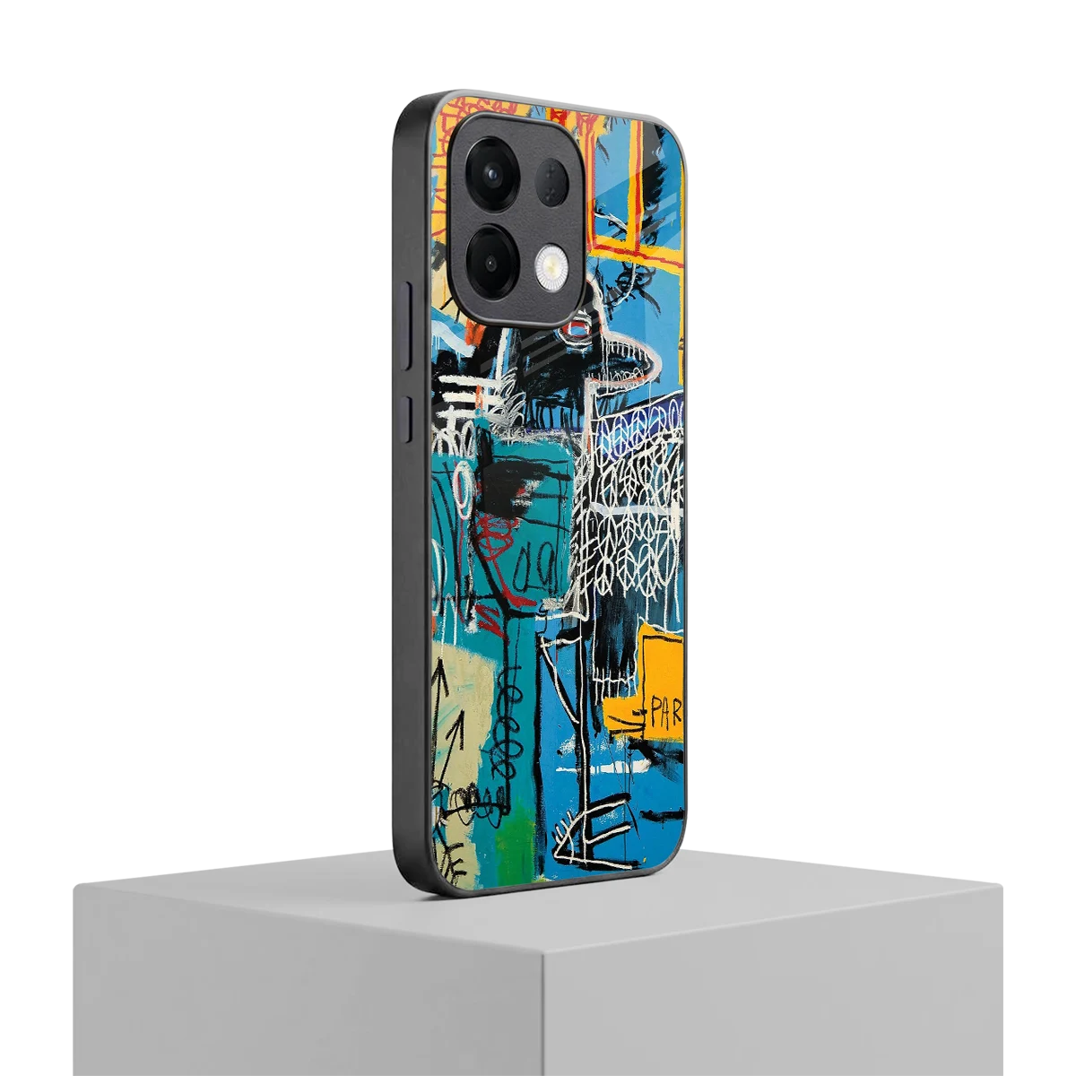 Graffiti Glow oppo k13 5g mobile cover | shockproof glass phone case