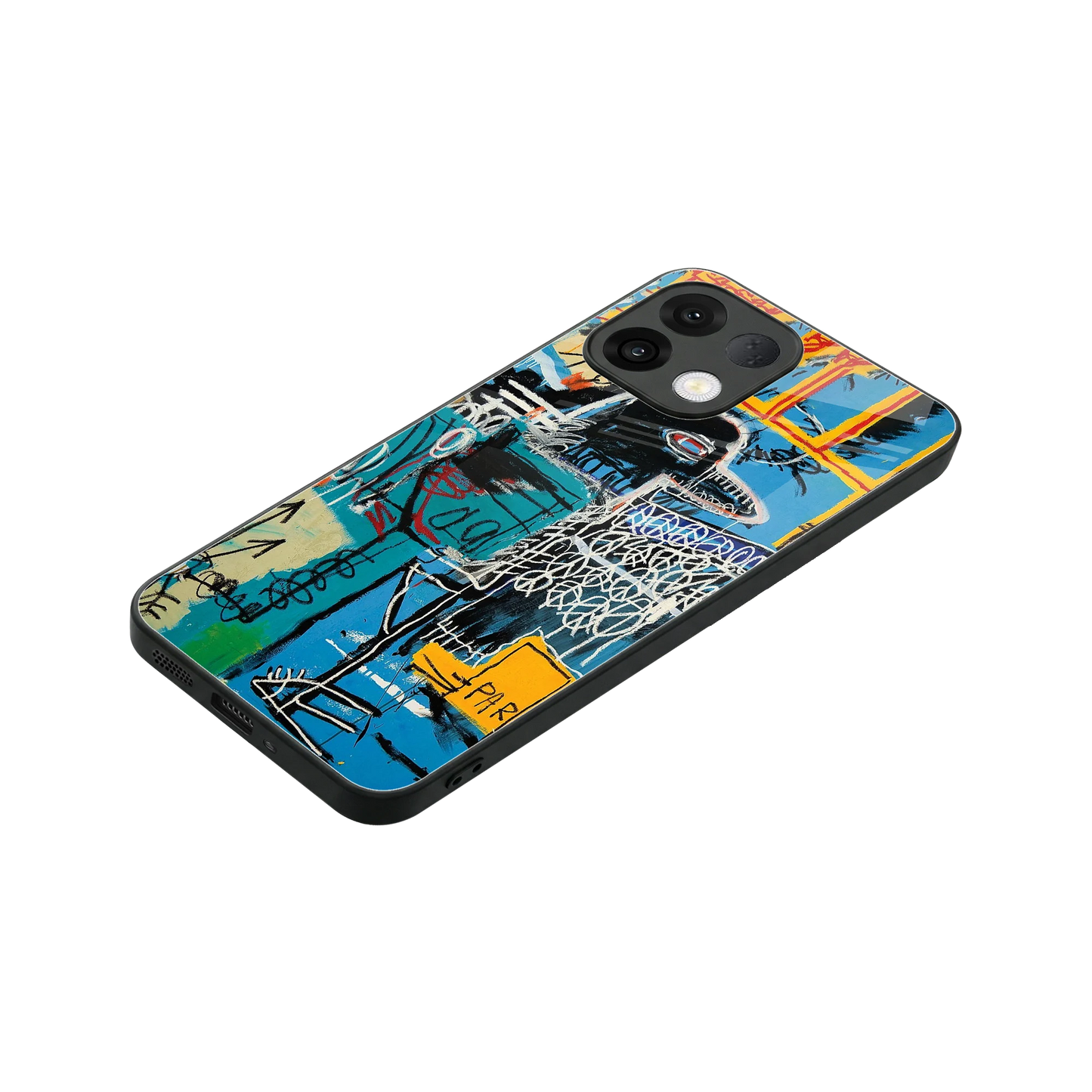 Graffiti Glow stylish phone case for oppo k13 5g | glossy glass and slim fit