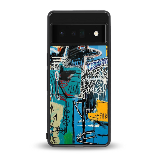 Graffiti Glow back phone cover | glass case for google pixel 6 pro