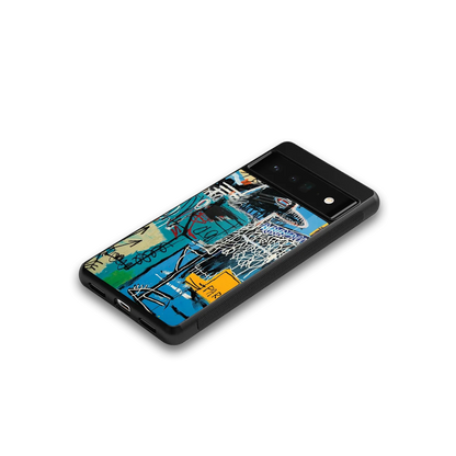 Graffiti Glow google pixel 6 pro mobile cover | shockproof glass phone case