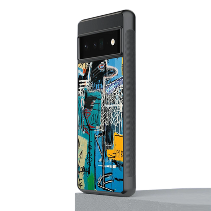 Graffiti Glow stylish phone case for google pixel 6 pro | glossy glass and slim fit