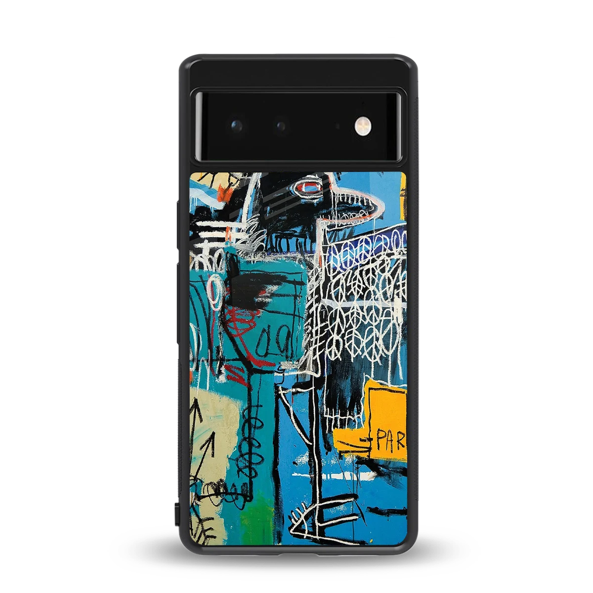 Graffiti Glow back phone cover | glass case for google pixel 6a