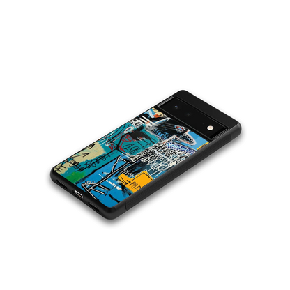 Graffiti Glow google pixel 6 mobile cover | shockproof glass phone case