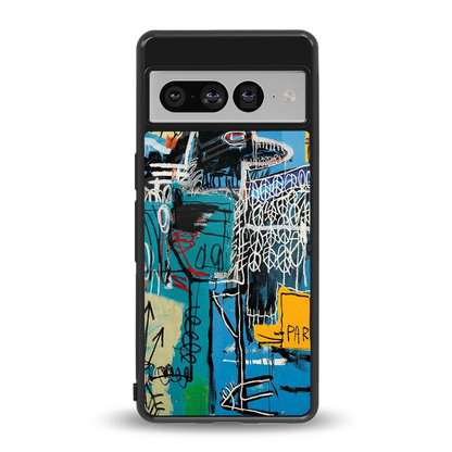 Graffiti Glow back phone cover | glass case for google pixel 7 pro