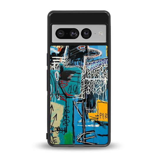 Graffiti Glow back phone cover | glass case for google pixel 7 pro