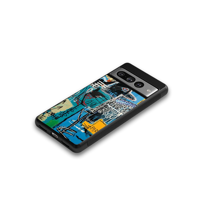 Graffiti Glow google pixel 7 pro mobile cover | shockproof glass phone case