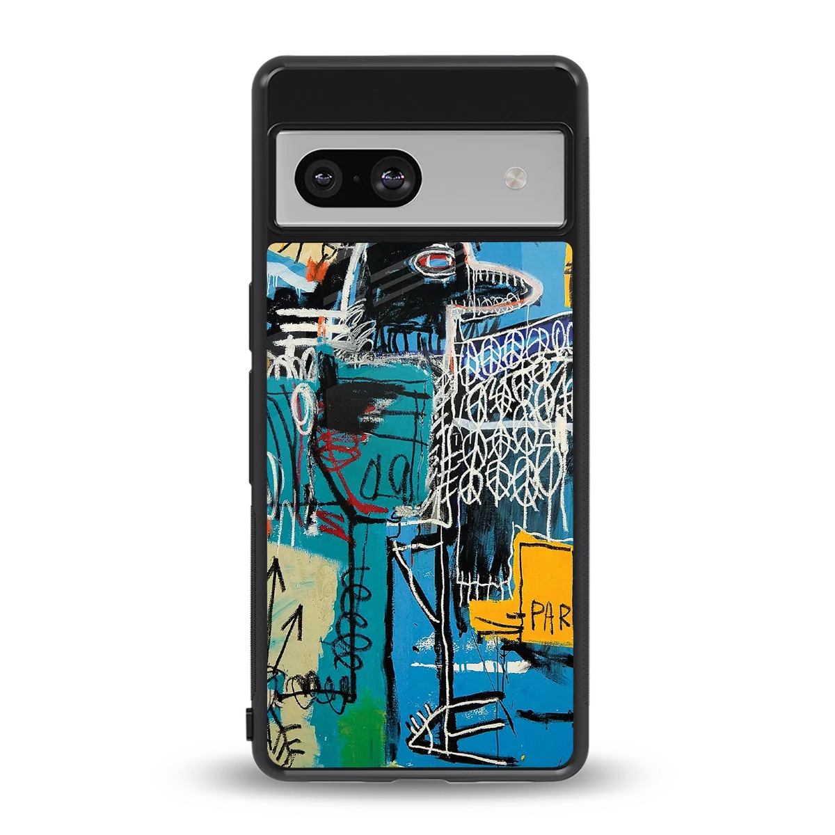Graffiti Glow back phone cover | glass case for google pixel 7a