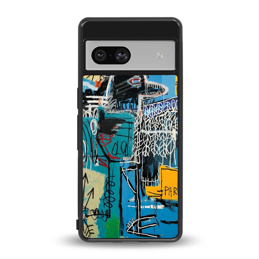 Graffiti Glow back phone cover | glass case for google pixel 7a