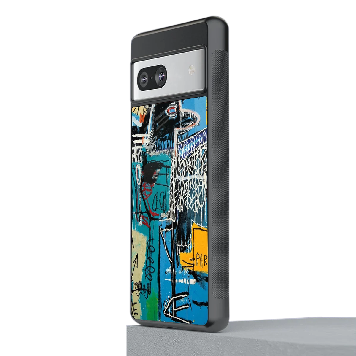 Graffiti Glow stylish phone case for google pixel 7a | glossy glass and slim fit