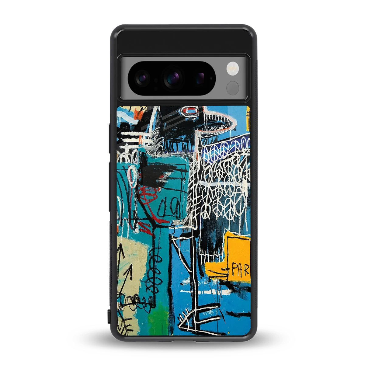 Graffiti Glow back phone cover | glass case for google pixel 8 pro