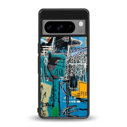 Graffiti Glow back phone cover | glass case for google pixel 8 pro