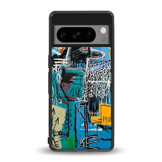 Graffiti Glow back phone cover | glass case for google pixel 8 pro