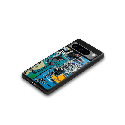 Graffiti Glow google pixel 8 pro mobile cover | shockproof glass phone case