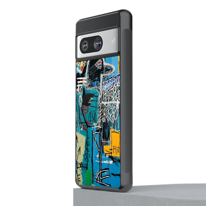 Graffiti Glow stylish phone case for google pixel 8 | glossy glass and slim fit