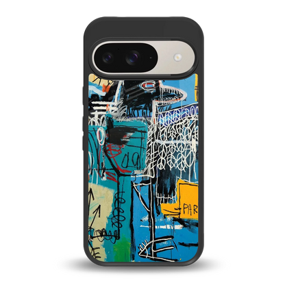 Graffiti Glow back phone cover | glass case for google pixel 9