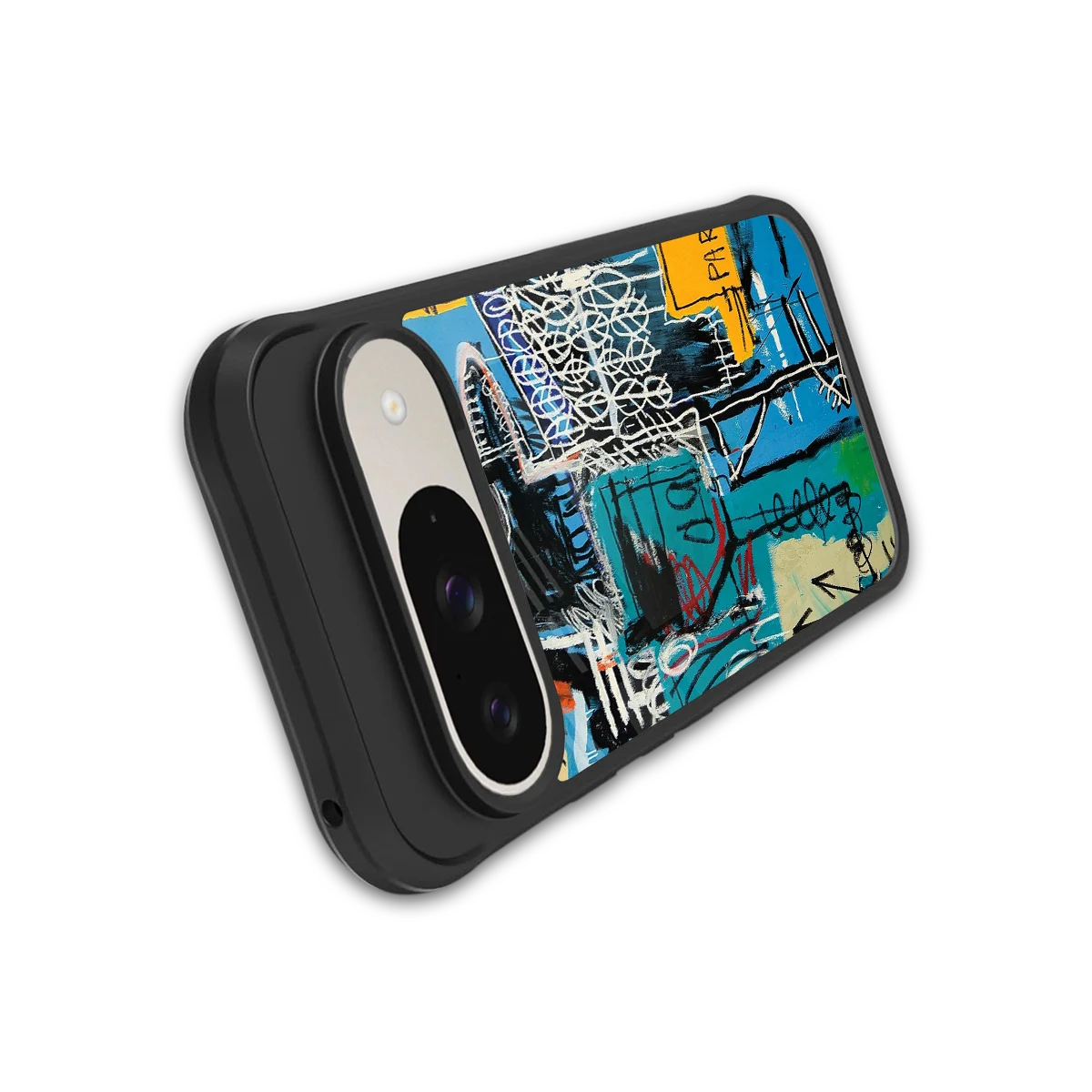Graffiti Glow stylish phone case for google pixel 9 | glossy glass and slim fit