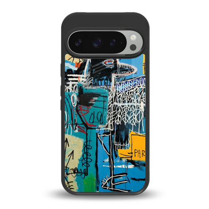 Graffiti Glow back phone cover | glass case for google pixel 9 pro