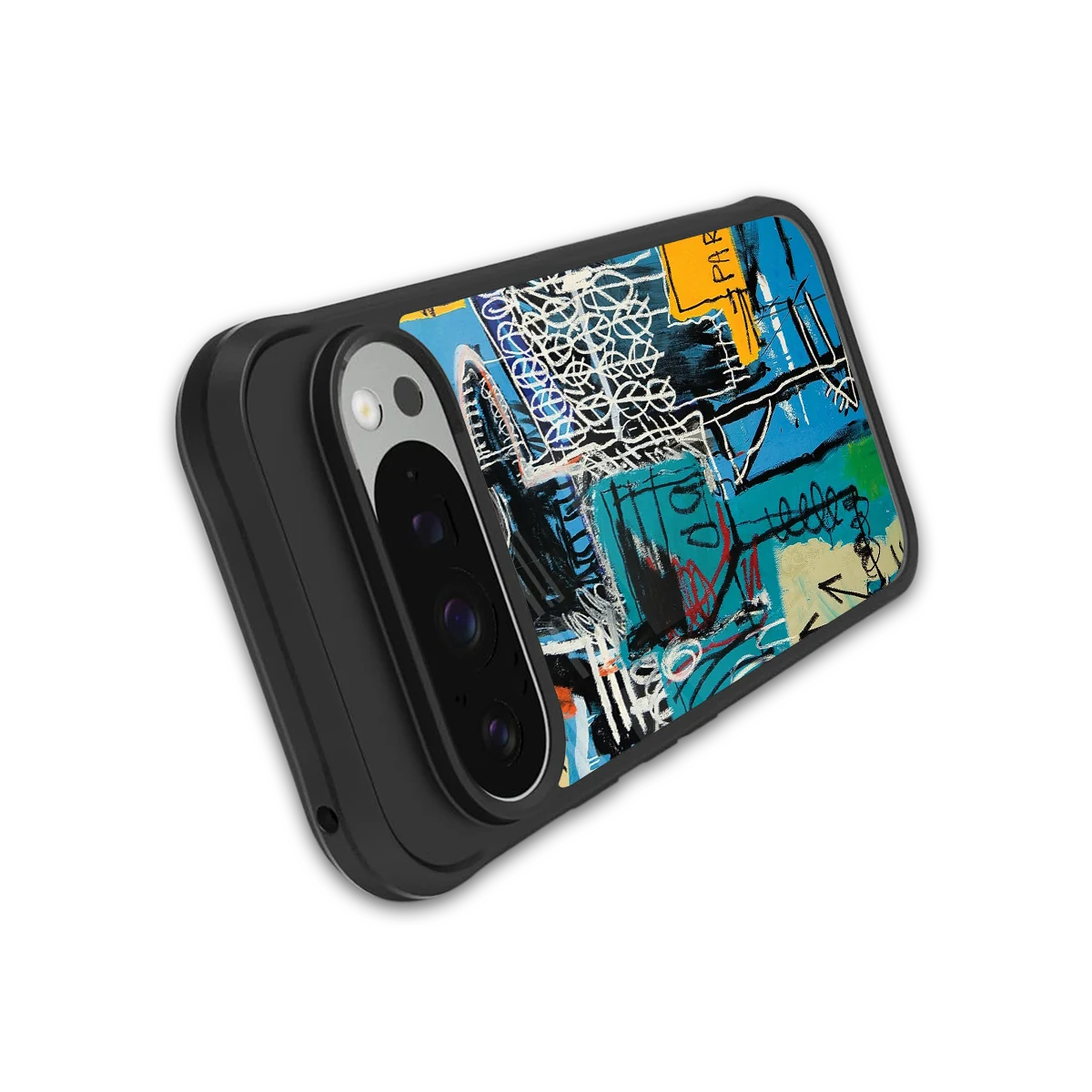 Graffiti Glow stylish phone case for google pixel 9 pro | glossy glass and slim fit