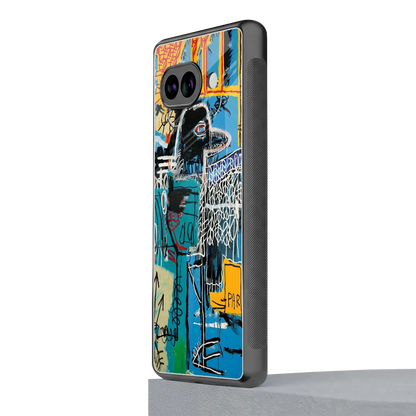 Graffiti Glow google pixel 10a mobile cover | shockproof glass phone case