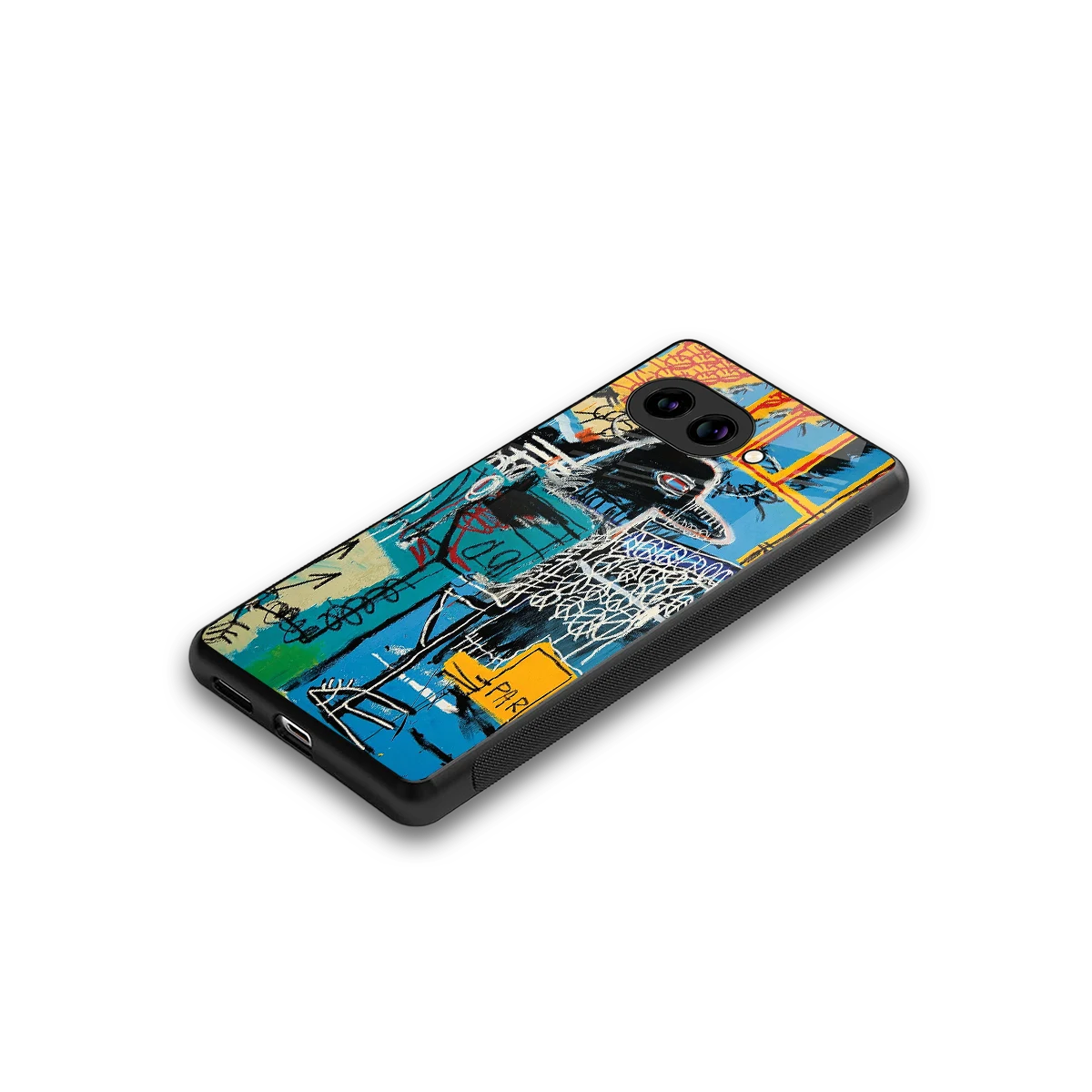 Graffiti Glow stylish phone case for google pixel 10a | glossy glass and slim fit