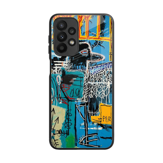 Graffiti Glow back phone cover | glass case for samsung galaxy a23