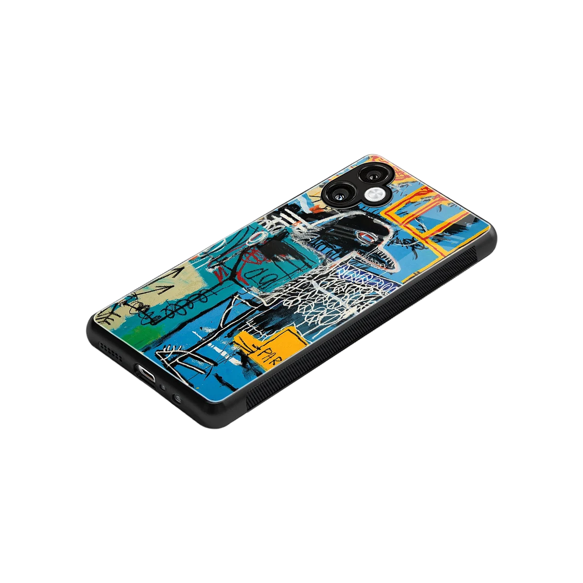 Graffiti Glow stylish phone case for samsung galaxy a06 5g | glossy glass and slim fit