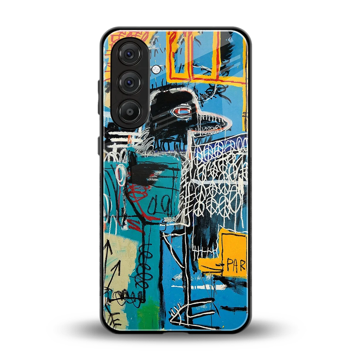 Graffiti Glow back phone cover | glass case for samsung galaxy m35 5g