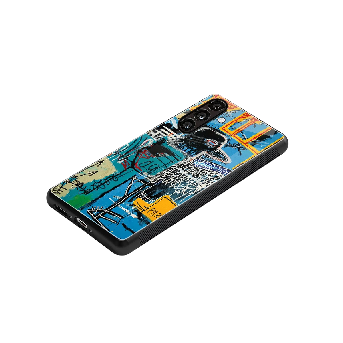 Graffiti Glow stylish phone case for samsung galaxy m35 5g | glossy glass and slim fit