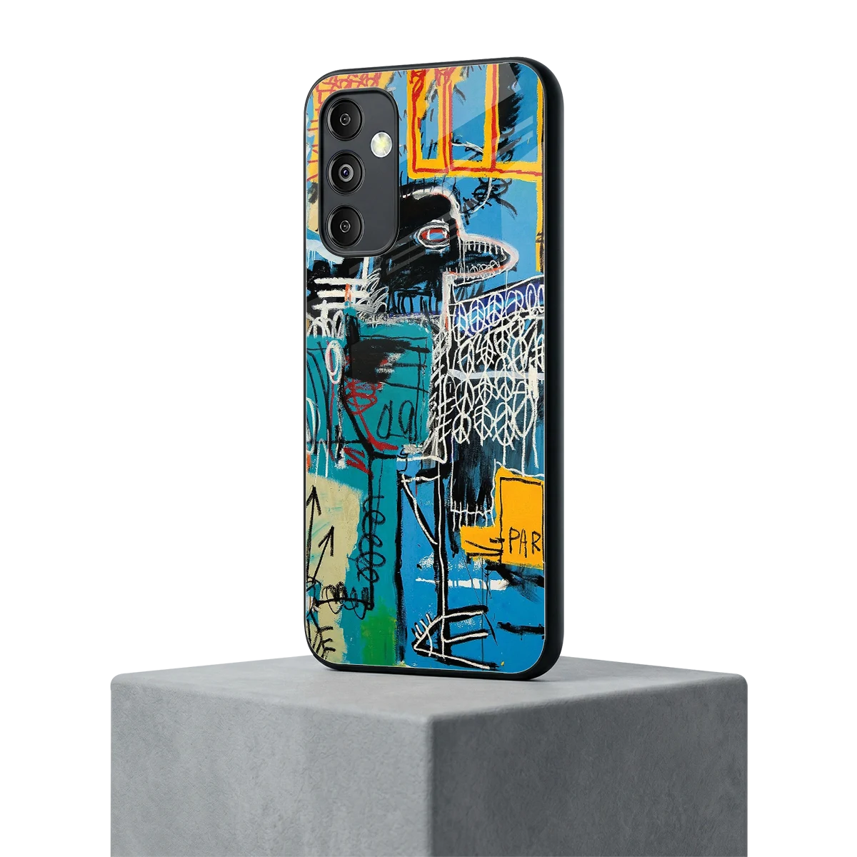Graffiti Glow samsung galaxy m14 5g mobile cover | shockproof glass phone case