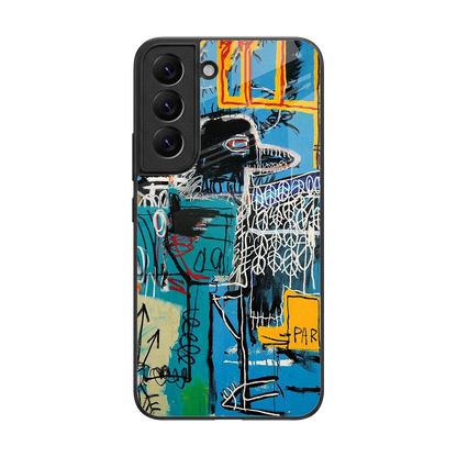 Graffiti Glow back phone cover | glass case for samsung galaxy s22