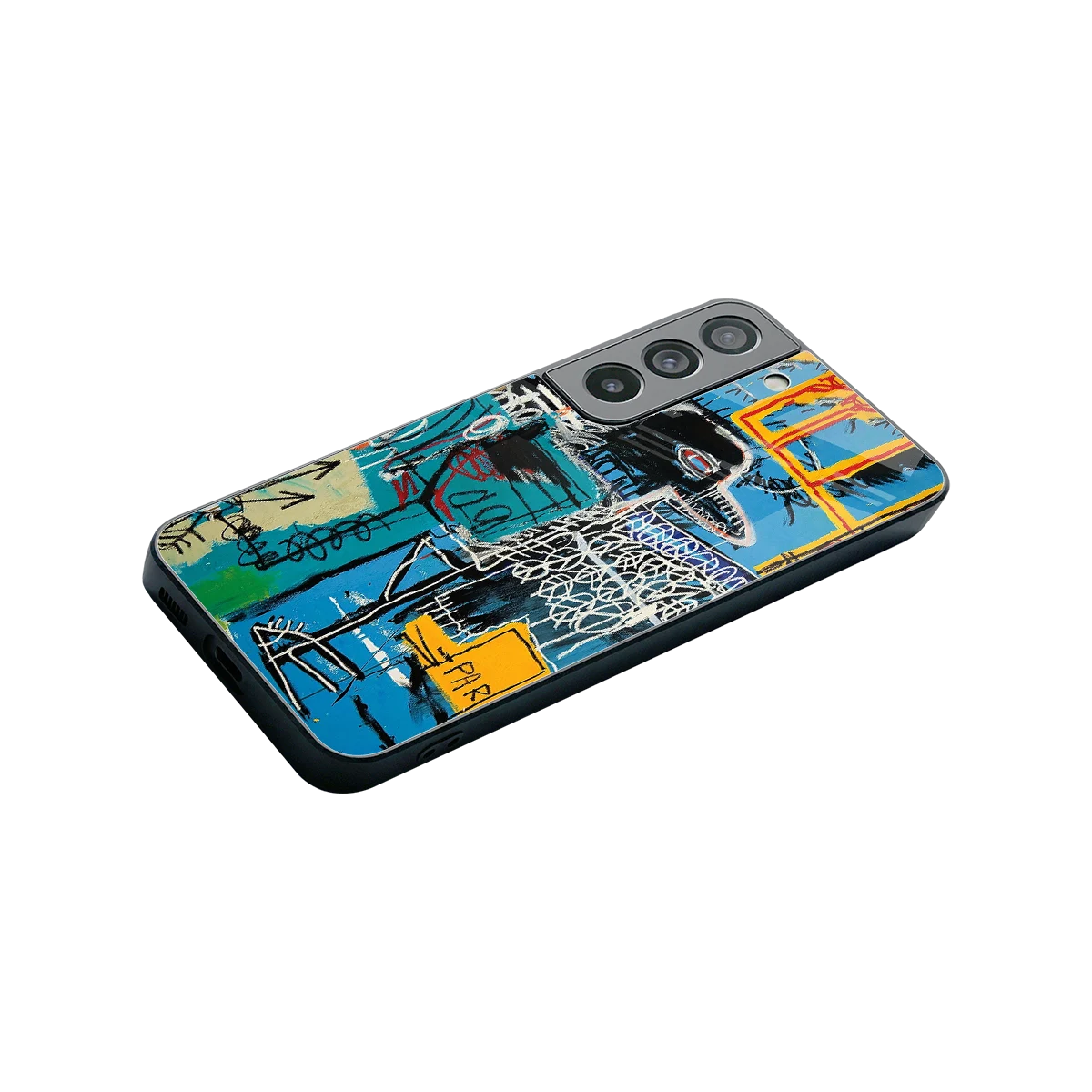 Graffiti Glow stylish phone case for samsung galaxy s22 | glossy glass and slim fit