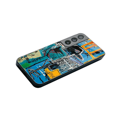 Graffiti Glow stylish phone case for samsung galaxy s22 | glossy glass and slim fit