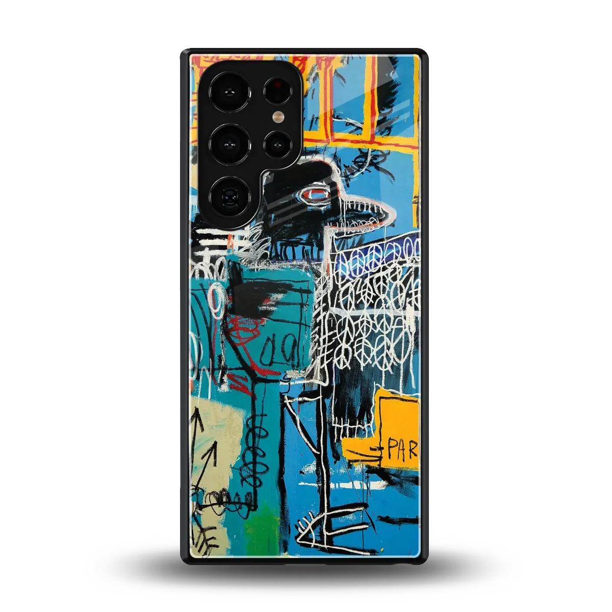 Graffiti Glow back phone cover | glass case for samsung galaxy s25 ultra