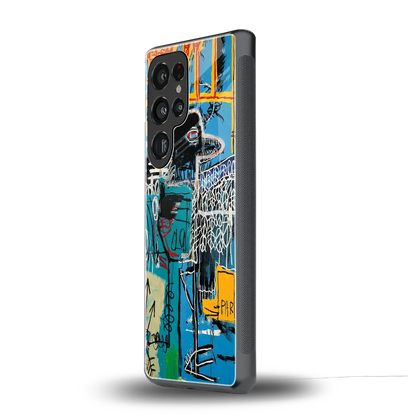 Graffiti Glow samsung galaxy s25 ultra mobile cover | shockproof glass phone case