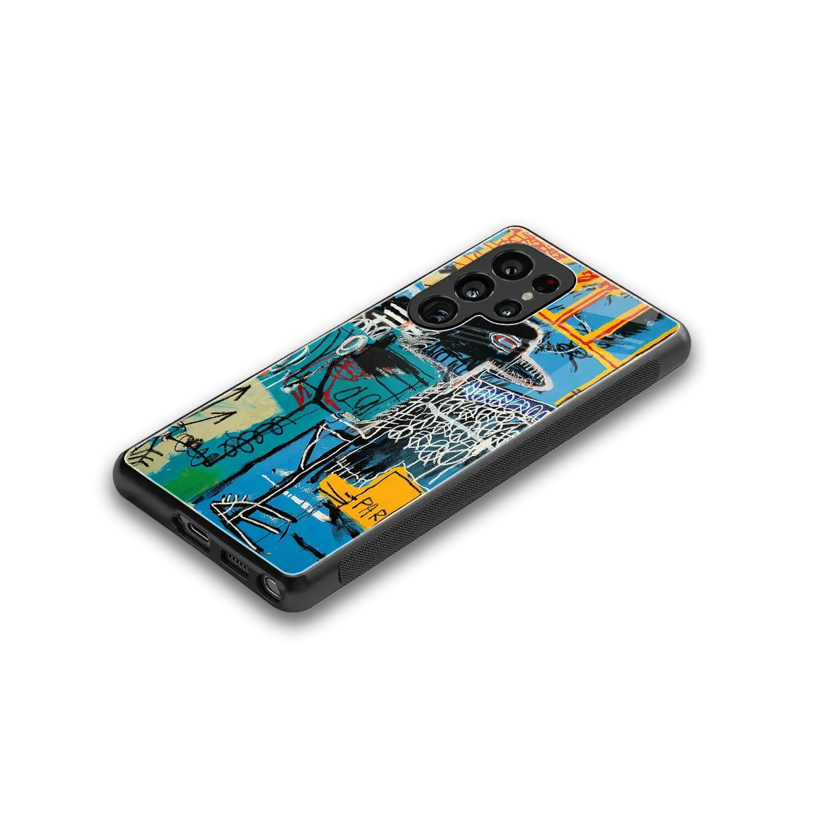 Graffiti Glow stylish phone case for samsung galaxy s25 ultra | glossy glass and slim fit