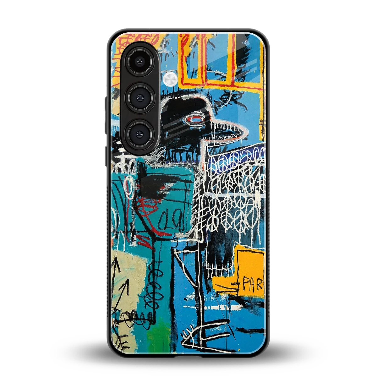 Graffiti Glow back phone cover | glass case for samsung galaxy s24